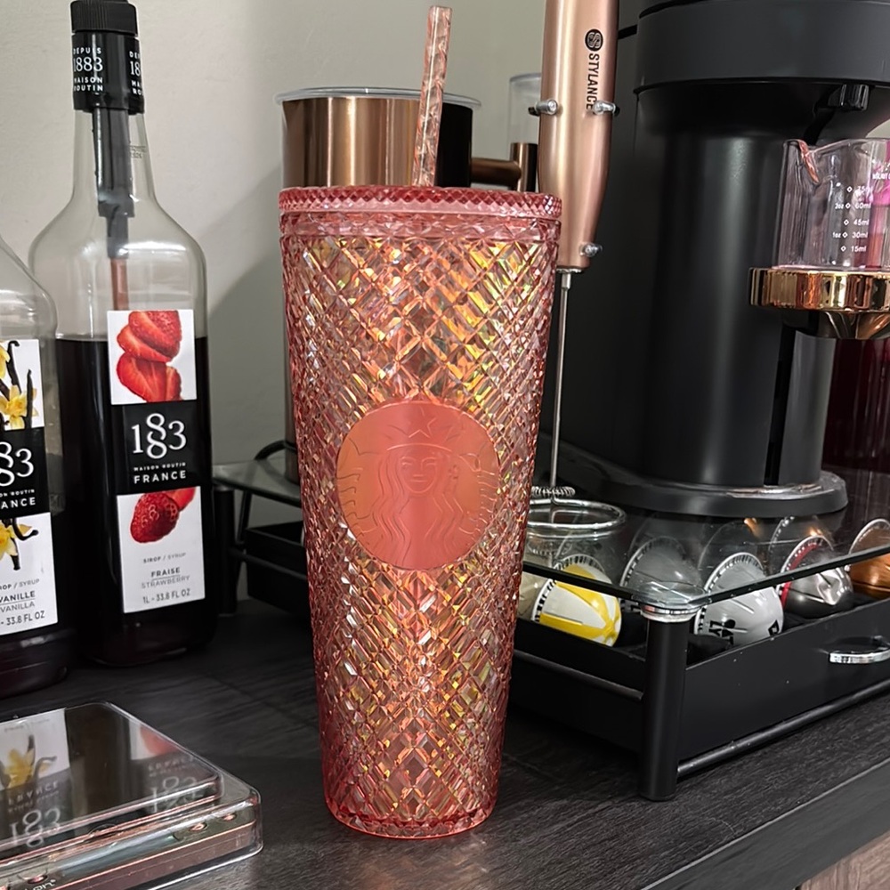 Starbucks Pink Drinkware Tumbler with Textured Design